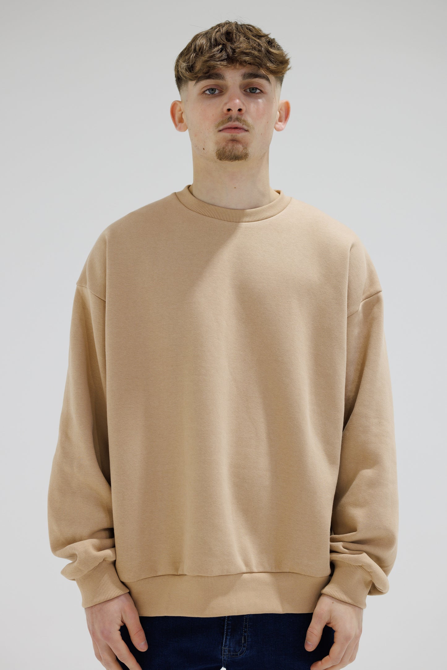 Icon Beige Oversized Jumper