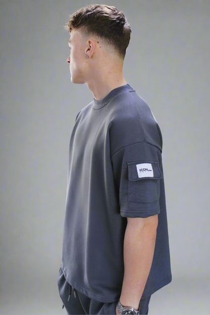 Icon Blue Grey Twin Set T-Shirt