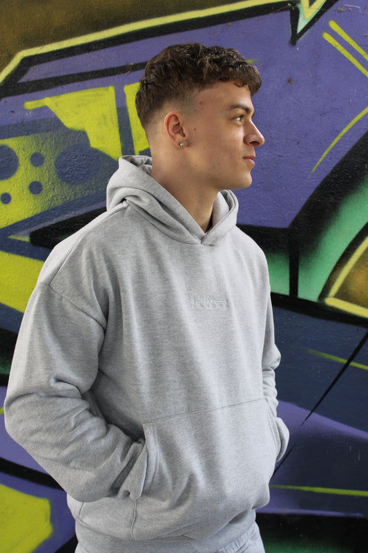 Icon Grey Relaxed Fit Hoodie
