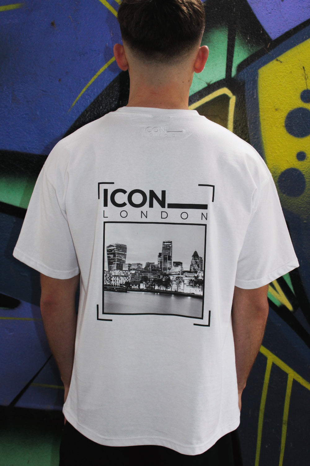 Icon White Signature Portrait T-shirt