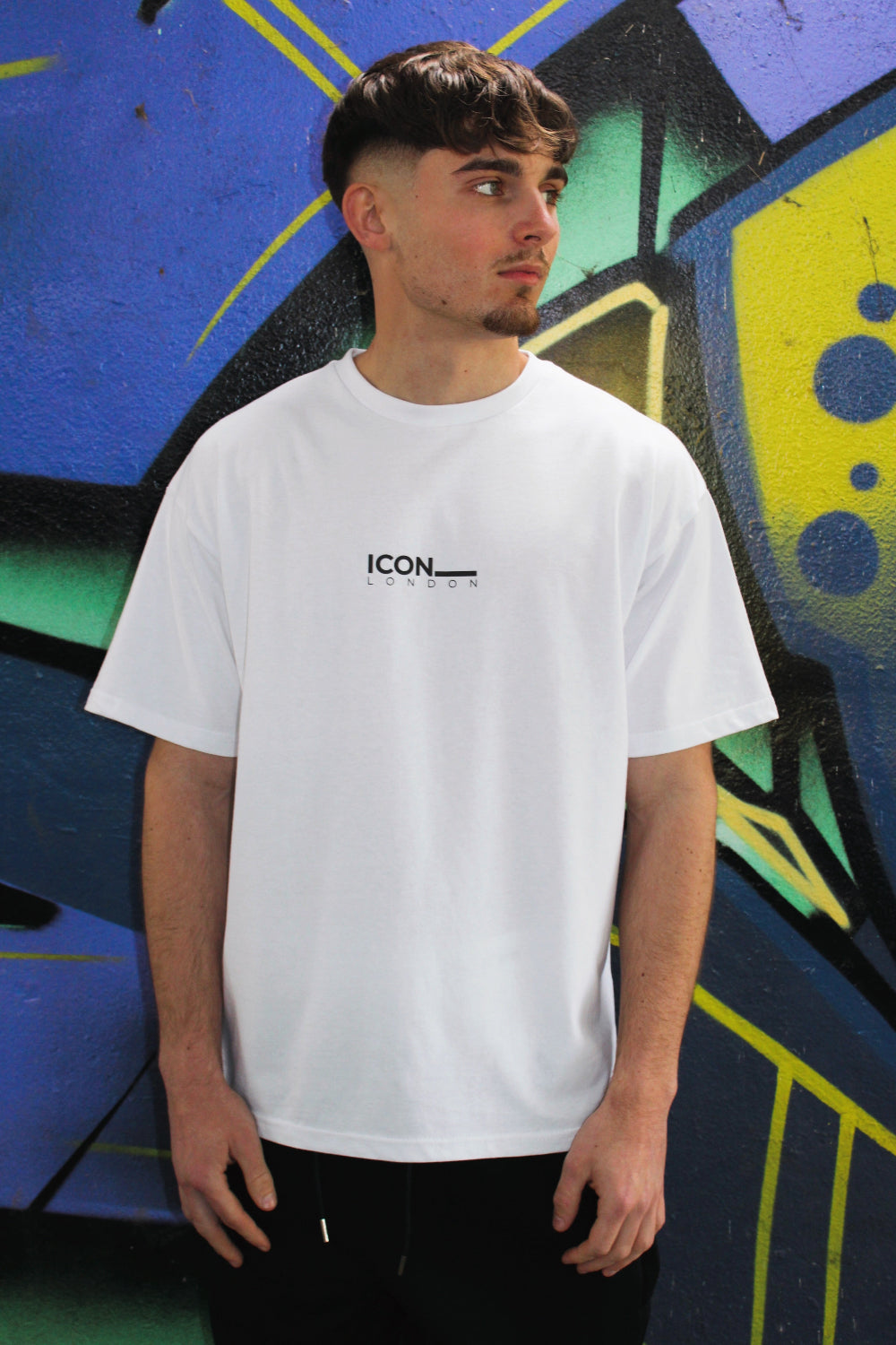 Icon White Signature Portrait T-shirt