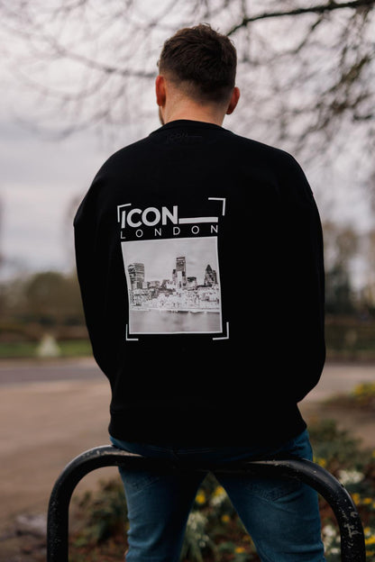 Icon Black Signature Portrait Jumper