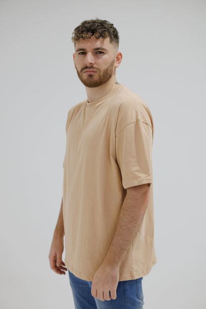 Icon Oversized Beige T-Shirts