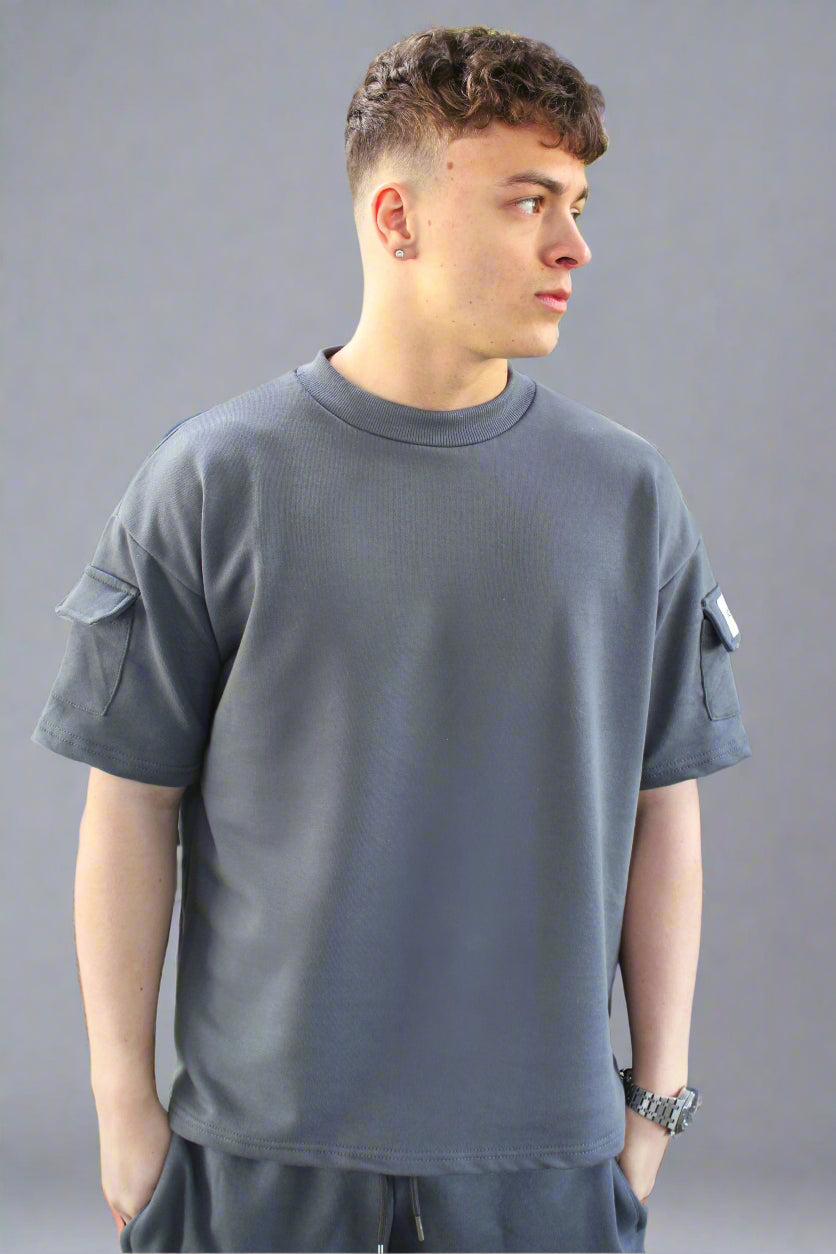 Icon Blue Grey Twin Set T-Shirt