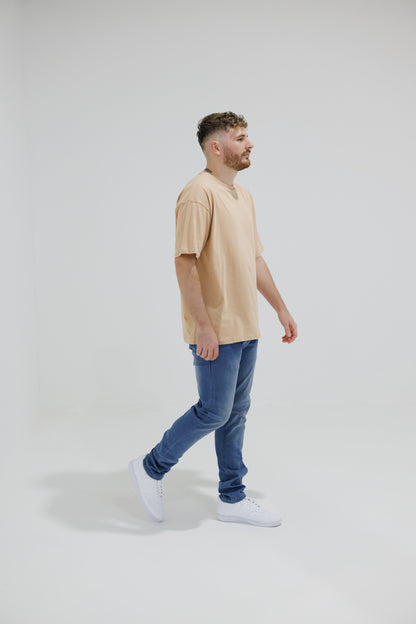 Icon Oversized Beige T-Shirts