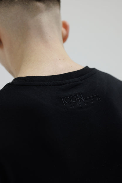 Icon Oversized Black T-Shirts