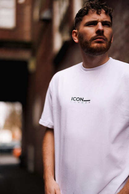 Icon White Signature Portrait T-shirt