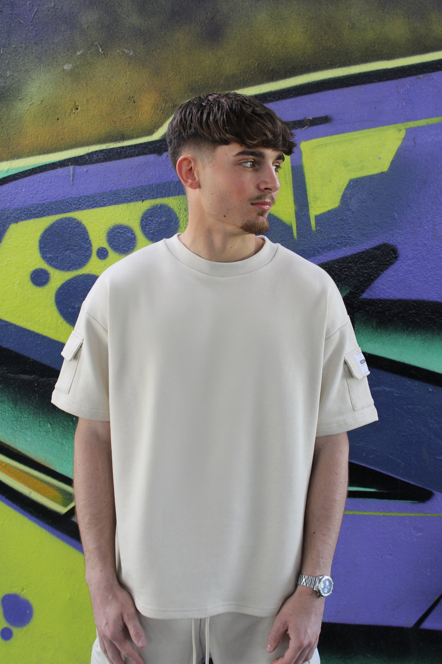 Icon Beige Twin Set T-Shirt