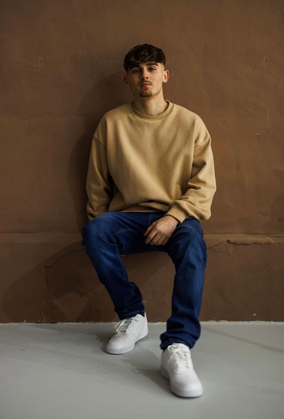 Icon Beige Oversized Jumper