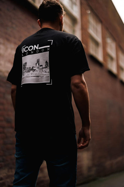 Icon Black Signature Portrait T-shirt