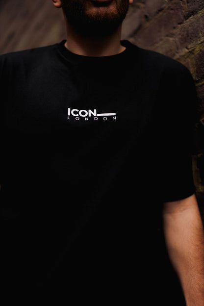Icon Black Signature Portrait T-shirt