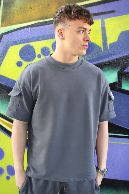 Icon Blue Grey Twin Set T-Shirt