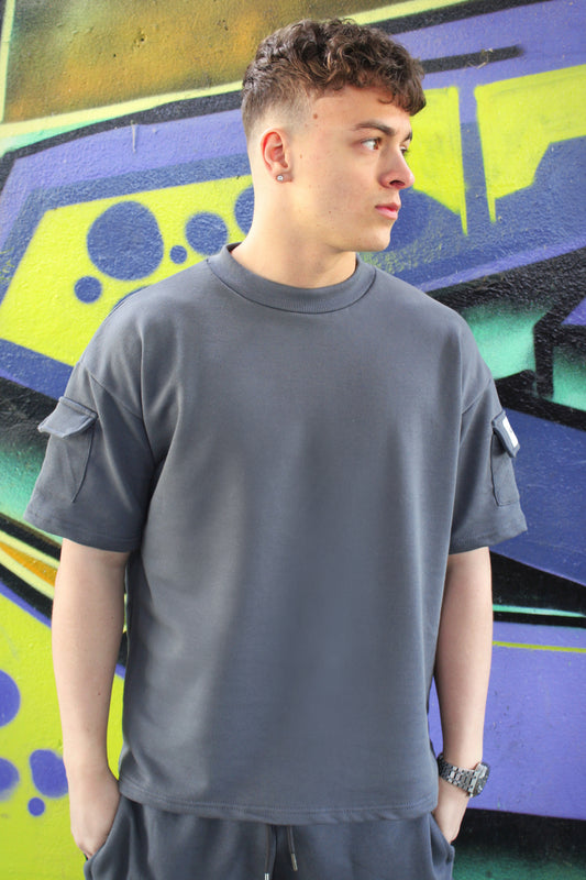 Icon Blue Grey Twin Set T-Shirt