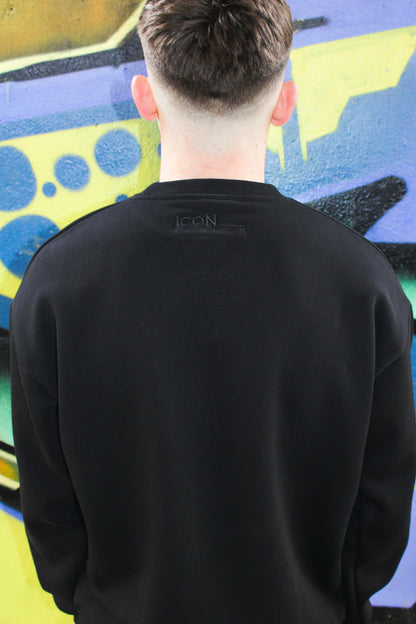 Icon Black Relaxed Fit Jumper