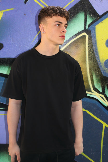 Icon Relaxed Fit Black T-Shirt