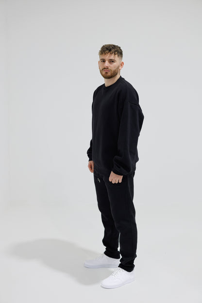 Icon Black Oversized Jumper