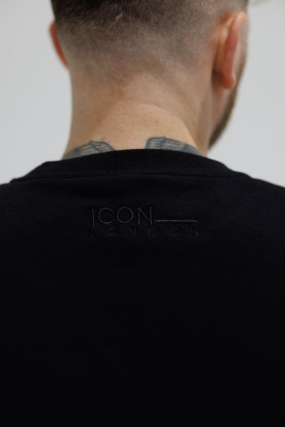 Icon Black Oversized Jumper